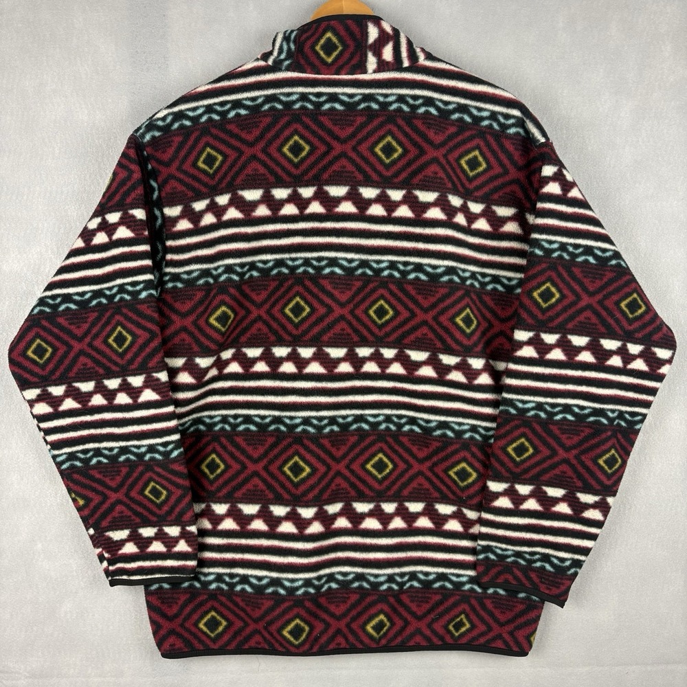 Patagonia Synchilla Snap-T Fleece Pullover Mens Large Aztec Saltillo Cinder Red - Picture 6 of 10